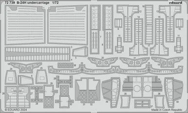 1/72 Eduard B-24H undercarriage Photo Etch for AIRFIX