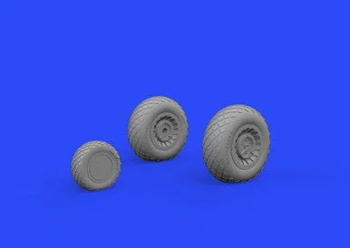 1/72 Eduard B-25 Wheels for Hasegawa (Mask & Resin)