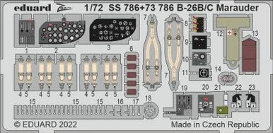 1/72 Eduard B-26B/C Marauder interior for HASEGAWA / HOBBY 2000