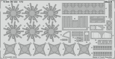 1/72 Eduard BV 222 Photo etched set for REVELL kit