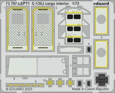1/72 Eduard C-130J cargo interior for Zvezda