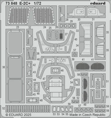 1/72 Eduard E-2C+ Photo etched set for HELLER kit