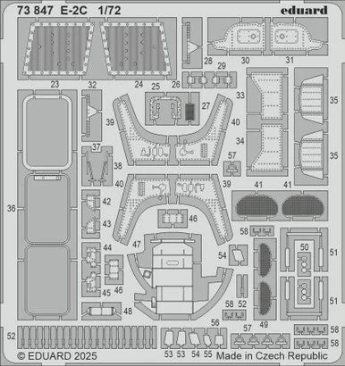 1/72 Eduard E-2C Photo etched set for HELLER kit