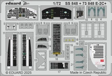 1/72 Eduard E-2C+ Zoom set for HELLER kit