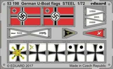 1/72 Eduard German U-Boat Flags Steel (Pre-Painted)