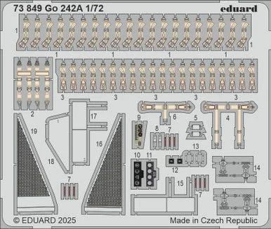 1/72 Eduard Go 242A Photo etched set for IBG kit