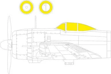 1/72 Eduard Ki-43-II MASK for ARMA HOBBY kit