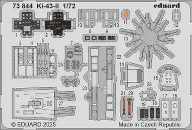 1/72 Eduard Ki-43-II Photo etched set for ARMA HOBBY kit