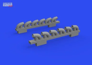 1/72 Eduard P-39Q exhaust stacks PRINT for ARMA HOBBY