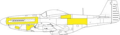1/72 Eduard Paint Mask for EDUARD P-51D surface panels