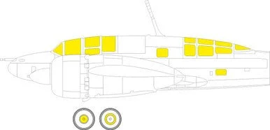 1/72 Eduard Paint Mask for HASEGAWA Ki-46-III Interceptor
