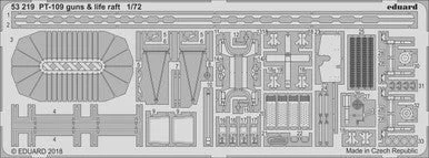 1/72 Eduard PT109 Guns & Life Raft for RMX