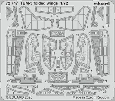 1/72 Eduard TBM-3 folded wings Photo Etch