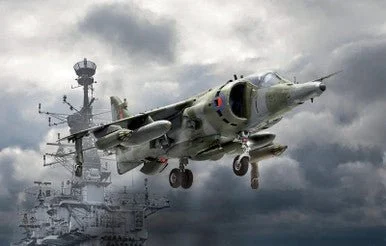 1/72 Harrier GR3 RAF Fighter Falklands War - Italeri