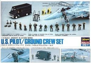 1/72 Hasegawa U.S. Pilot / Ground Crew Set 35007