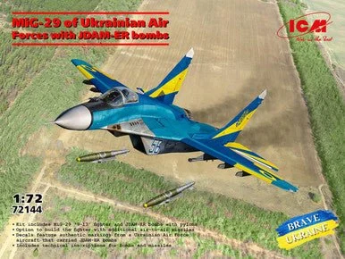1/72 ICM MiG-29 of Ukrainian Air Forces with JDAM-ER bombs