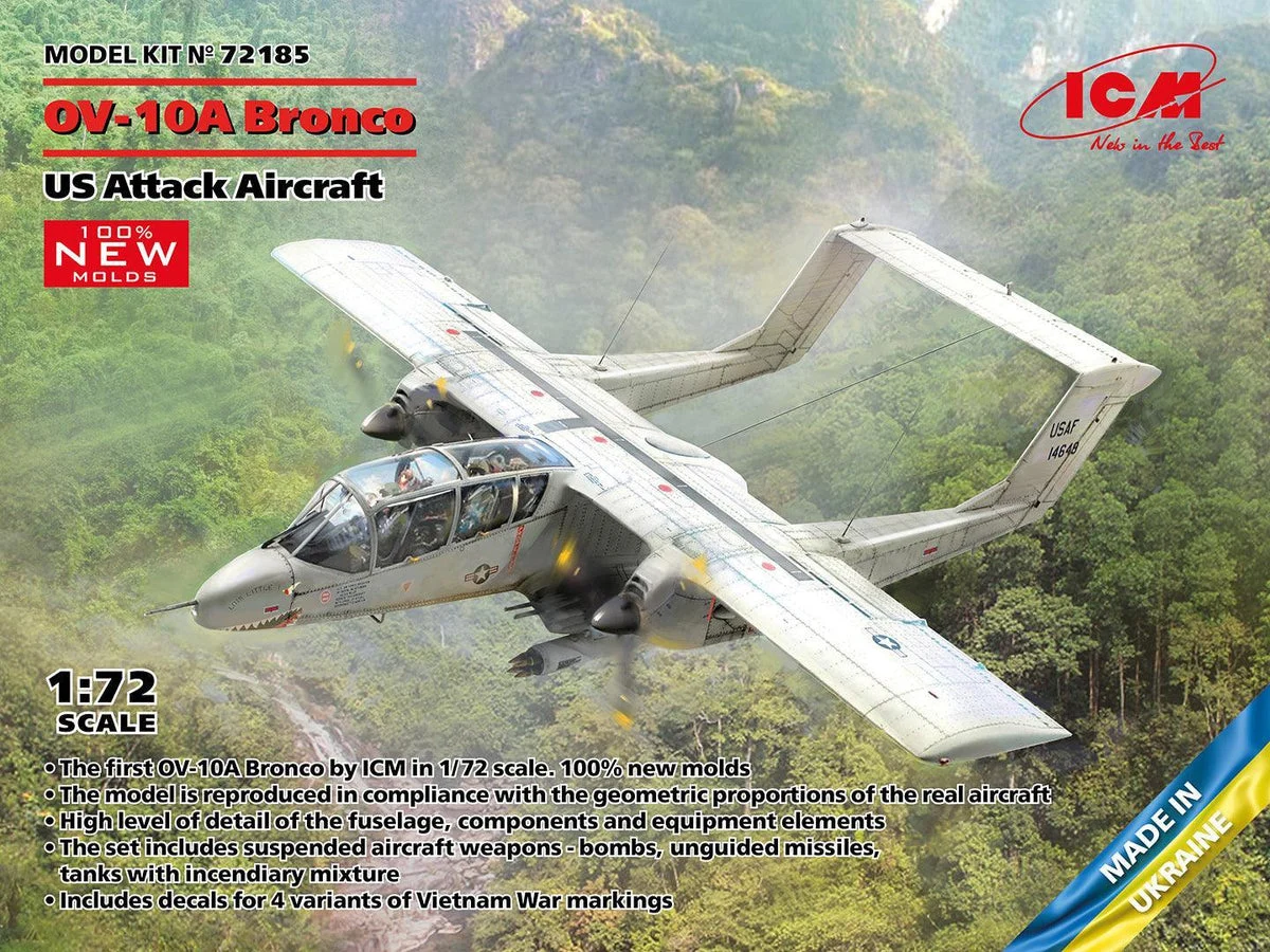 1/72 ICM OV-10А Bronco US Attack Aircraft 72185
