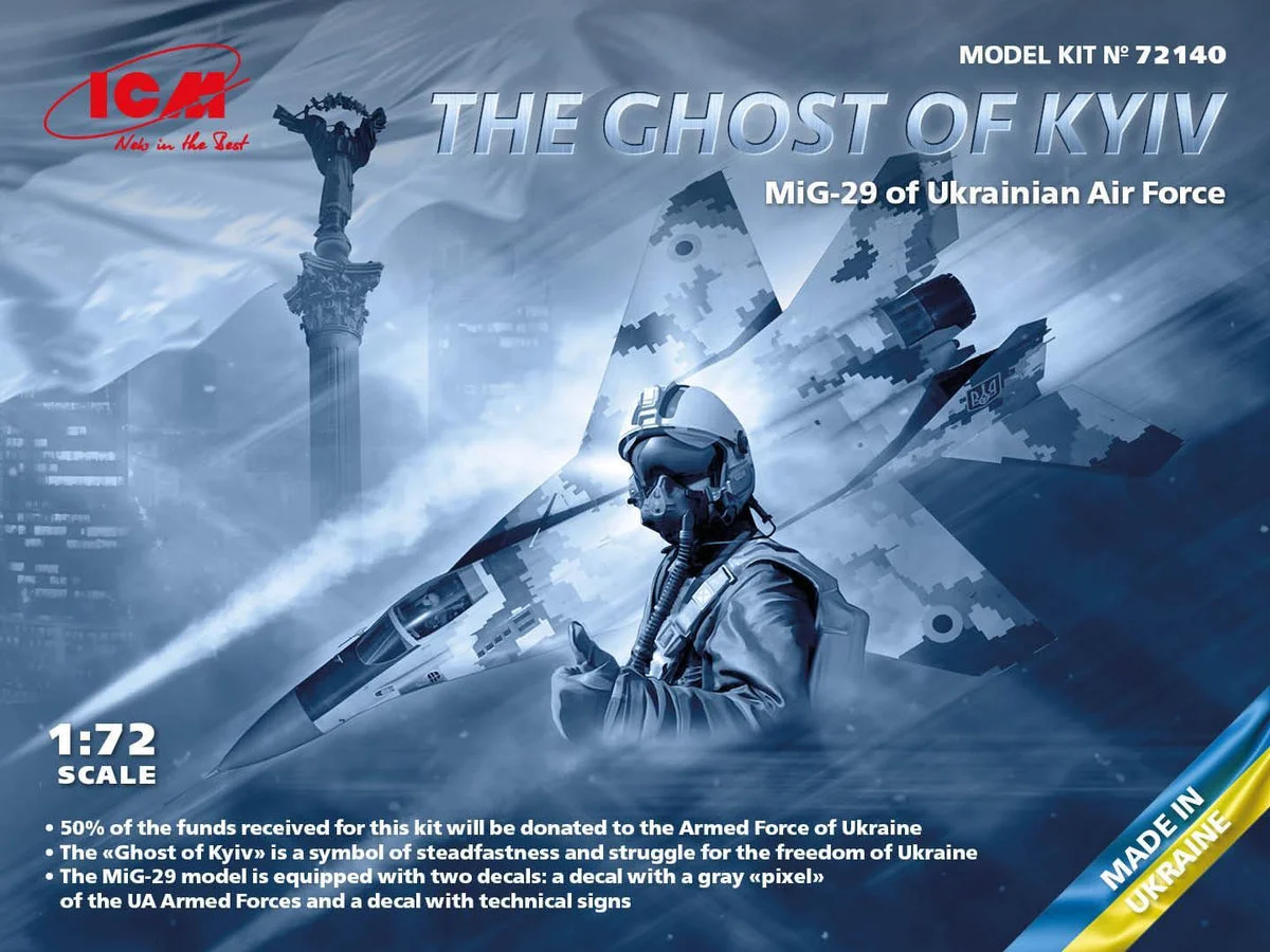 1/72 ICM The Ghost Of KYIV MiG-29 of Ukrainian Air Force 72140