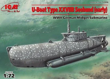 1/72 ICM U-Boat Type XXVIIB Seehund (early), WWII German Midget Submarine