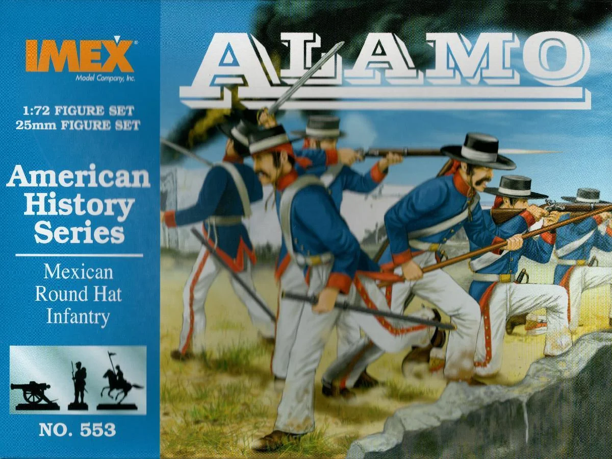 1/72 IMEX Mexican Round Hat Infantry Alamo 553 - IMEX Model Co.
