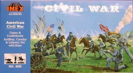 1/72 IMEX Union & Confederate Art/Cal/Inf Complete 605 - IMEX Model Co.