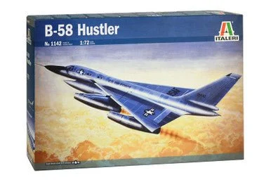 1/72 Italeri B58 Hustler Supersonic Strategic Bomber Plastic Model Kit