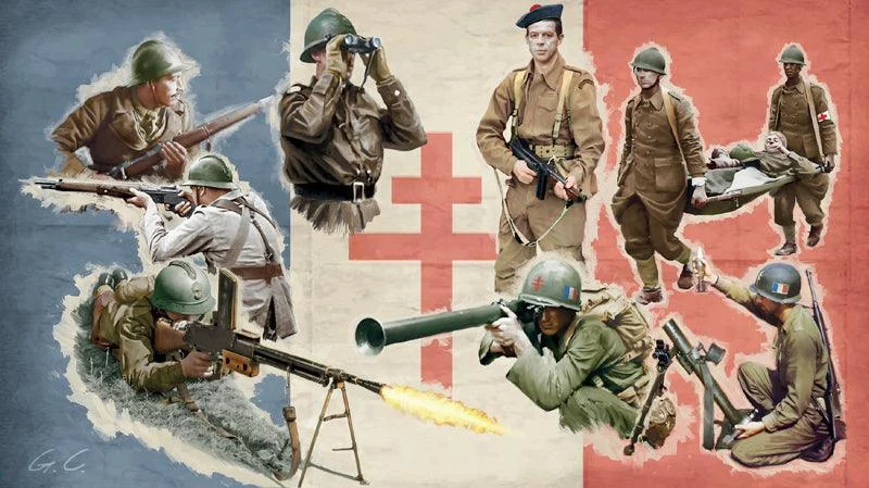 1/72 Italeri Free French Infantry 6189