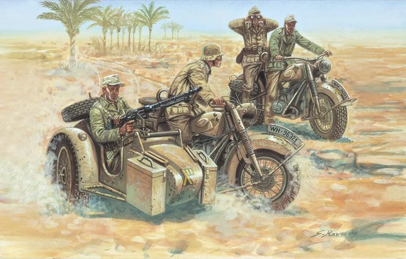 1/72 Italeri German Motorcycles 6121
