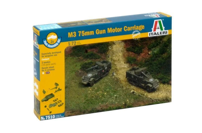 1/72 Italeri M3 75Mm Gun Motor Carriage - Fast Assembly 7510