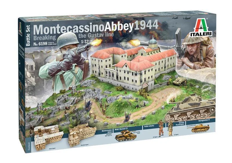 1/72 Italeri Montecassino Abbey 1944 Breaking The Gustav Line - Battle Set 6198