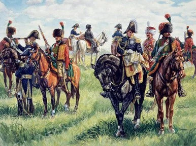 1/72 Italeri Napoleonic War: French Imperial General Staff (21 w/13 Horses)