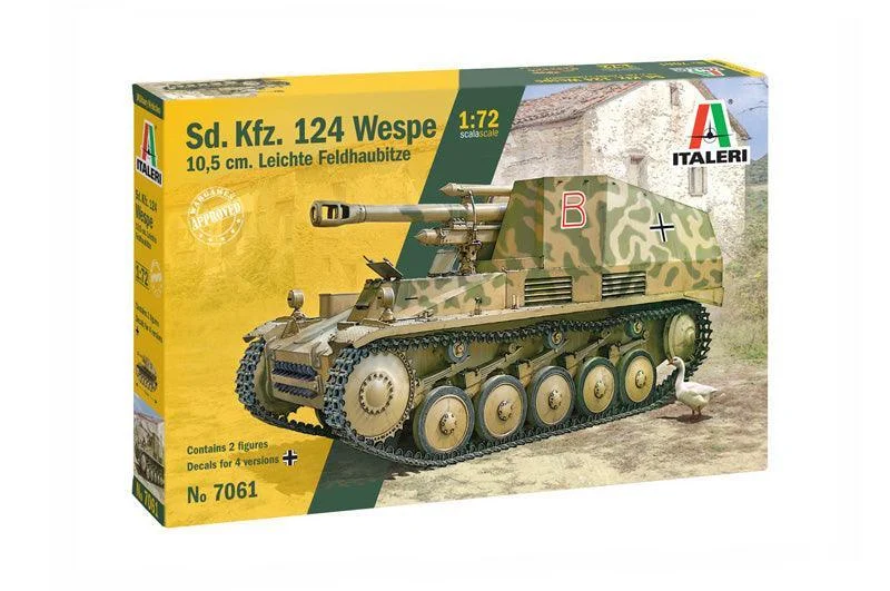 1/72 Italeri Sd.Kfz.124 Wespe 7061