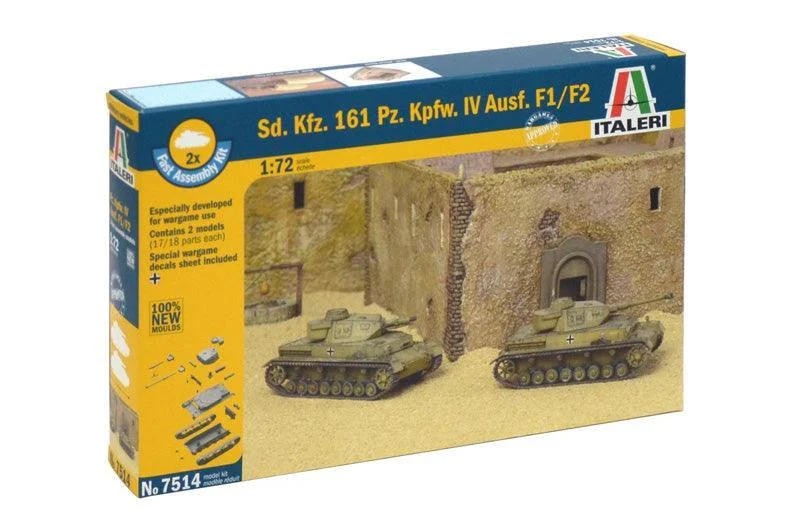 1/72 Italeri Sd. Kfz. 161 Pz. Kpfw. IV Ausf. F1/F2 - 7514