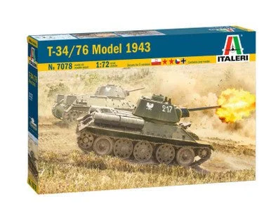 1/72 Italeri T34/76 Model 1943 Tank