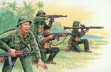 1/72 Italeri Vietnam: Vietnamese Army/Vietcong Soldiers (50)