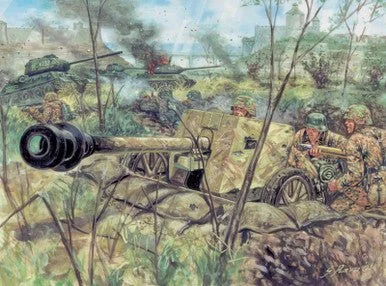 1/72 Italeri WWII German PaK 40 Anti-Tank Gun w/12 Crew