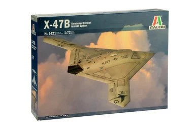 1/72 Italeri X47B Unmanned Combat Air System Modern Aircraft Plastic Model Kit