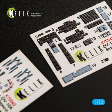 1/72 Kelik OV-10A Bronco interior 3D decals for ICM kit