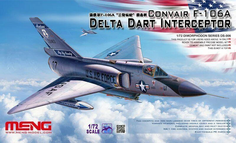 1/72 Meng F-106A Delta Dart Interceptor DS006