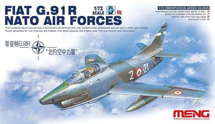 1/72 Meng Fiat G.91R Nato Air Forces DS004S - Meng Models