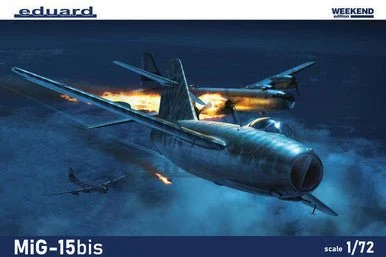 1/72 MiG15bis Soviet Cold War Jet Fighter (Plastic Kit) - Eduard
