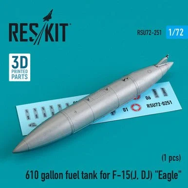 1/72 Reskit 610 gallon fuel tank for F-15(J, DJ) Eagle (3D printing)