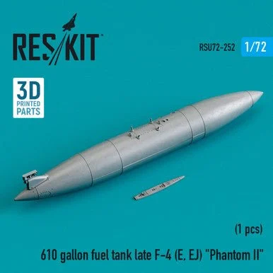 1/72 Reskit 610 gallon fuel tank late F-4 (E, EJ) Phantom II (3D printing)