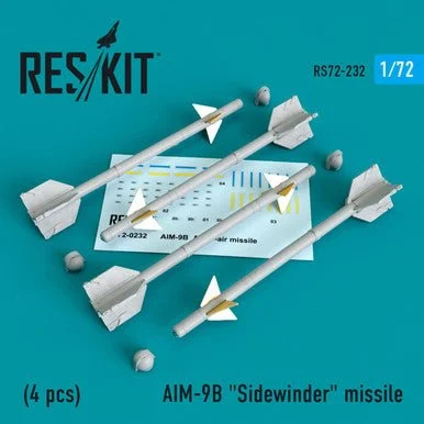 1/72 Reskit AIM-9B "Sidewinder" missile (4 PCS) (1/72)