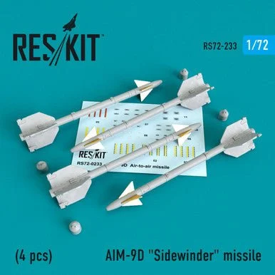 1/72 Reskit AIM-9D "Sidewinder" missile (4 PCS) (1/72)