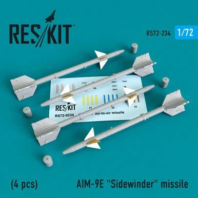 1/72 Reskit AIM-9E "Sidewinder" missile (4 PCS) (1/72)