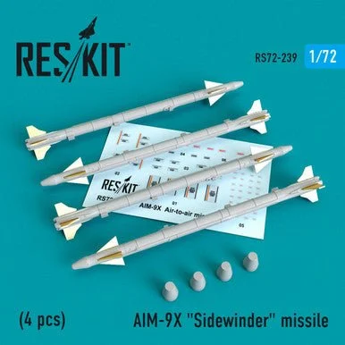 1/72 Reskit AIM-9X "Sidewinder" missile (4 PCS) (1/72)