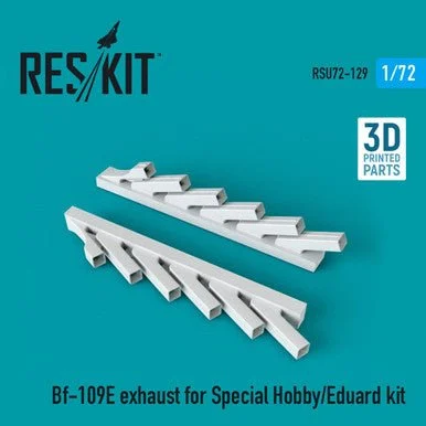 1/72 Reskit Bf-109E exhaust for Special Hobby/Eduard kit (3D Printing)