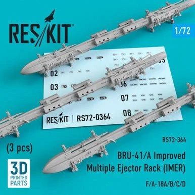 1/72 Reskit BRU-41/A Improved Multiple Ejector Rack (IMER) (3 pcs)