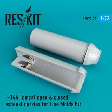 1/72 Reskit F-14A Tomcat open & closed exhaust nozzles for Fine Molds Kit (1/72)